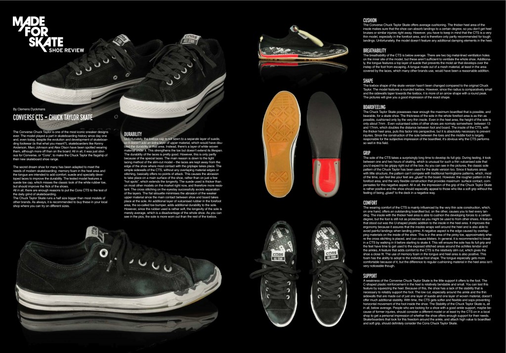 Converse Chuck Taylor Skate review - Weartested - skate shoe